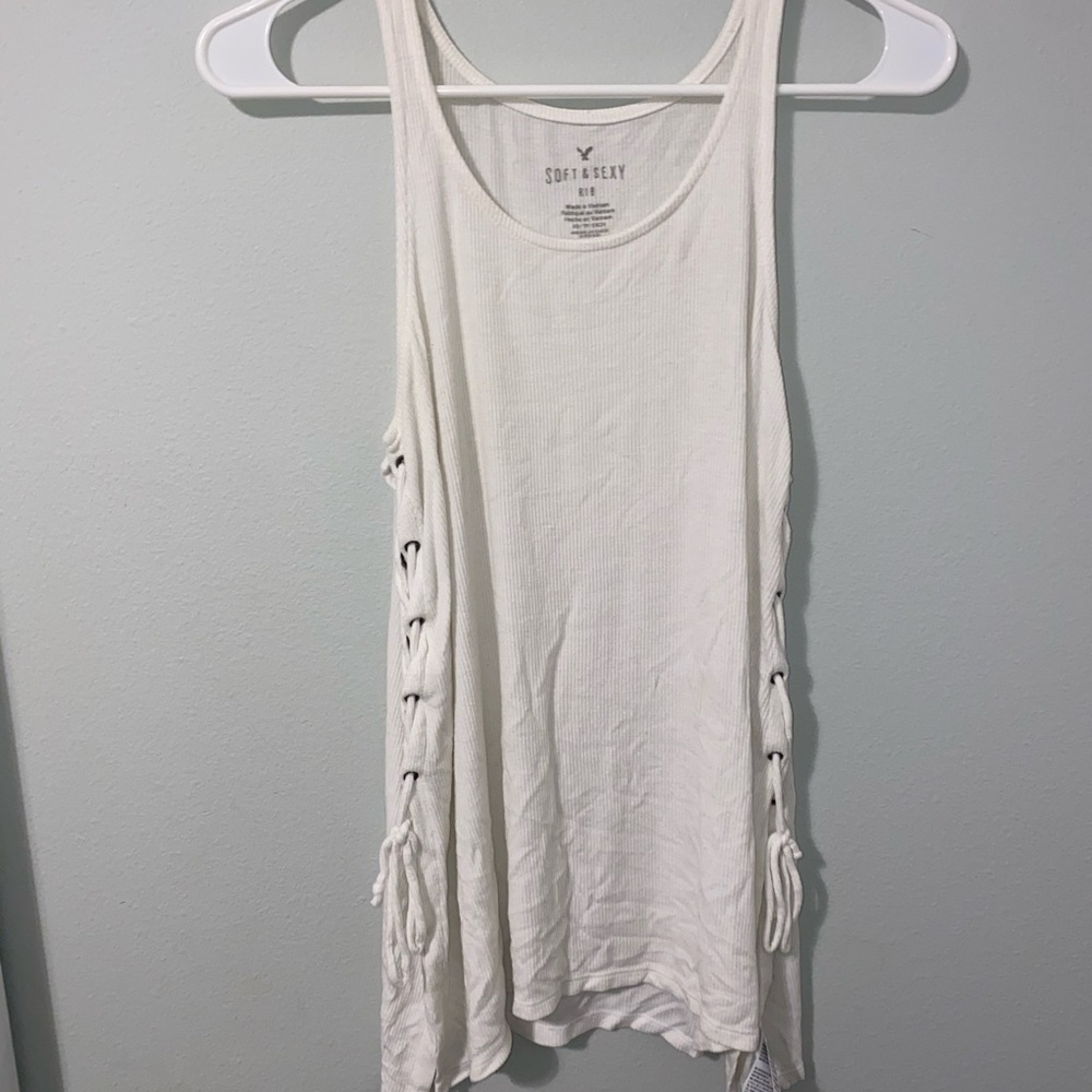 white american eagle tank top